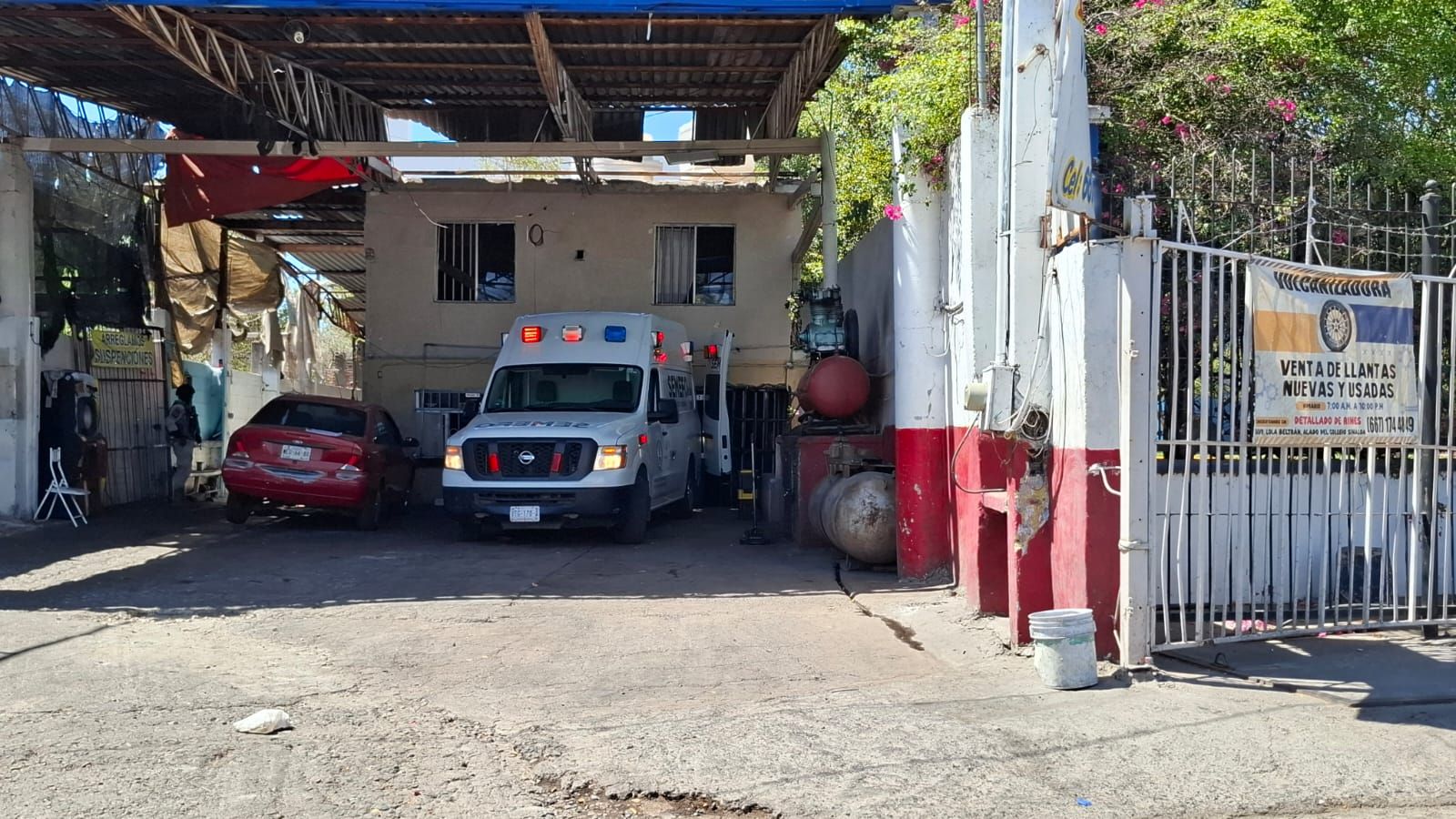 Ataque a Balazos en Llantera de Culiacán